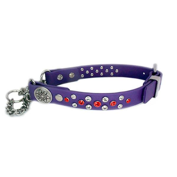 Image of a fancy, personalized dog products from Collars by Kitt.