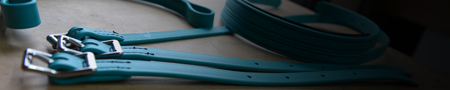 Image of horse tack and harnesses made by BioThane.