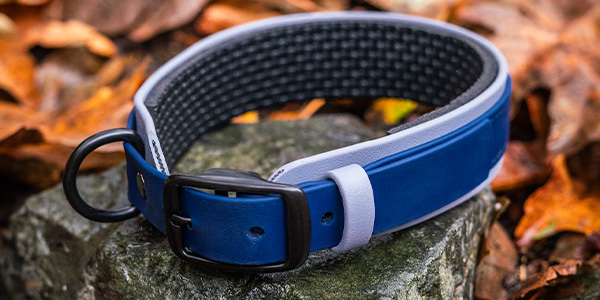 Bolder K9 Blue BioThane Collar
